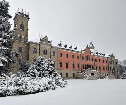 Sychrovský zámek v zimě